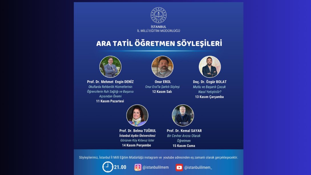 ARA TATİL ÖĞRETMEN SÖYLEŞİLERİ